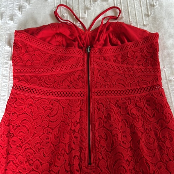 VENUS red lace dress NWOT sz14 - Picture 4 of 6